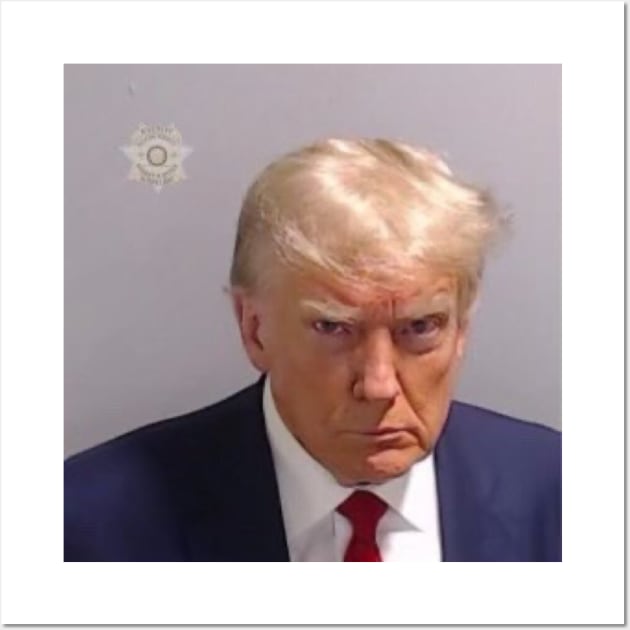 Trump Mugshot (no edit) Wall Art by Doctor Doom's Generic Latverian Storefront